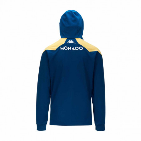 Veste survêtement à capuche AS Monaco bleu jaune 2023/24