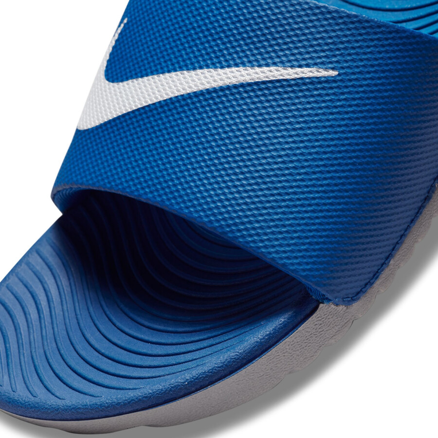 Sandales Nike Kawa Slide bleu blanc