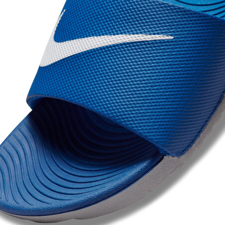 Sandales Nike Kawa Slide bleu blanc