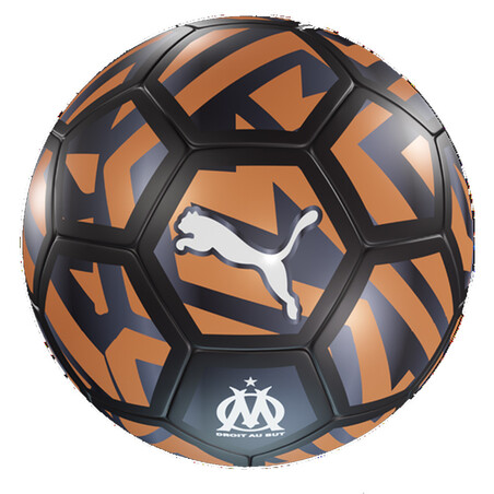 Ballon Olympique Marseille Noir et Orange - Espace Foot