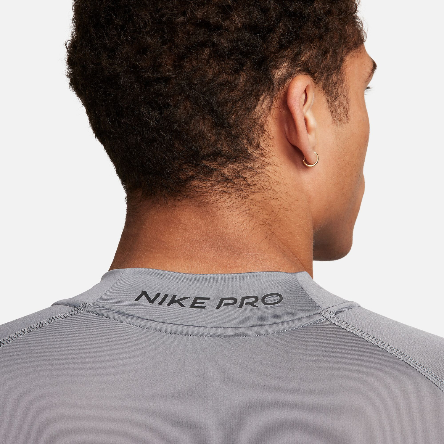Sous maillot manches longues Nike Pro gris sur