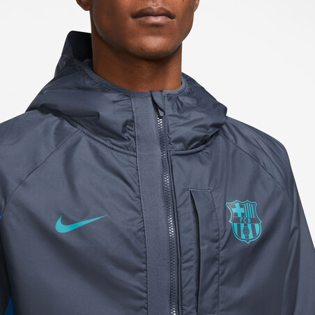 Veste survêtement FC Barcelone Winterized bleu 2023/24