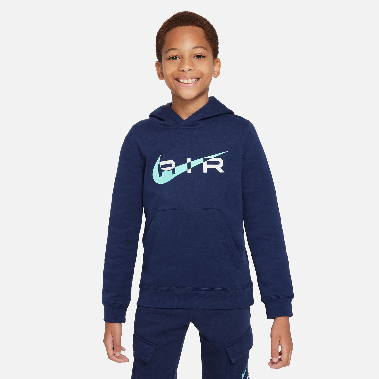 Sweat a capuche junior Nike Air bleu sur Foot