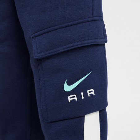 Pantalon survêtement junior Nike Air Cargo Fleece bleu