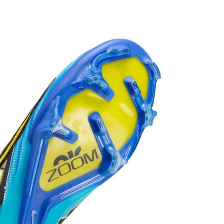 Nike Air Zoom Mercurial Vapor 15 Elite Mbappé FG bleu jaune