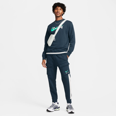 Sweat Nike Air Fleece bleu