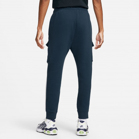 Pantalon Nike Air Fleece cargo bleu blanc
