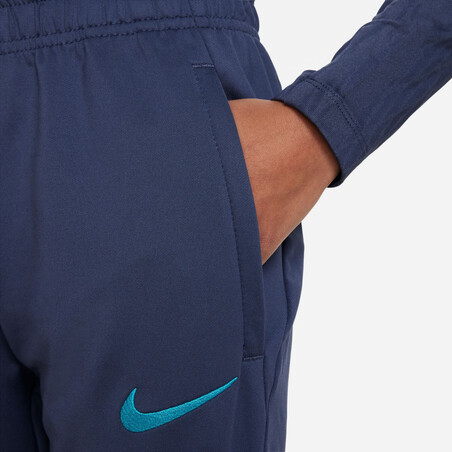 Pantalon survêtement junior FC Barcelone Strike gris bleu 2023/24 