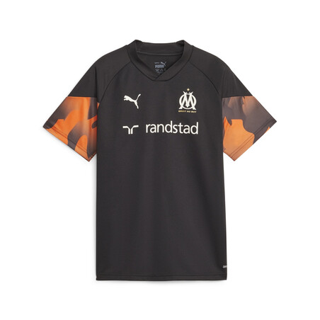 Maillot entraînement junior OM noir orange 2023/24