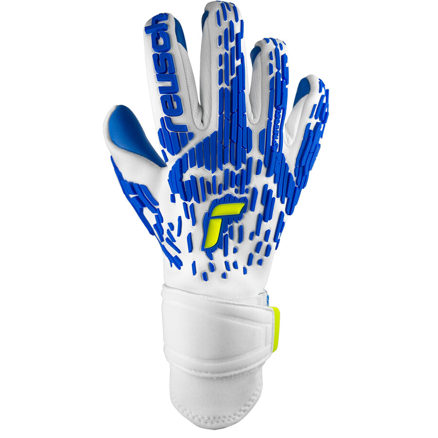 Gants gardien Reusch Pure Contact Freegel Gold X blanc bleu