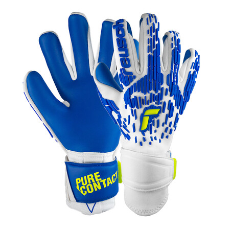 Gants gardien Reusch Pure Contact Freegel Gold X blanc bleu