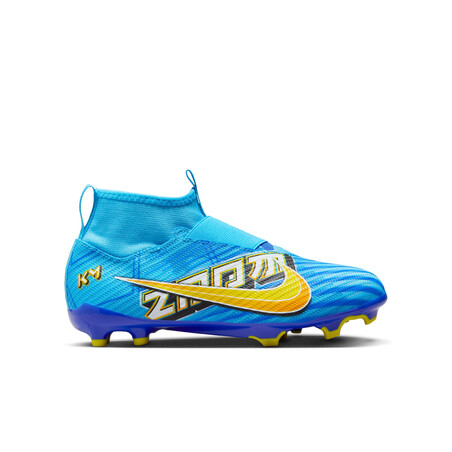 Nike Air Zoom junior Mercurial Superfly 9 Pro Mbappé FG/MG bleu jaune