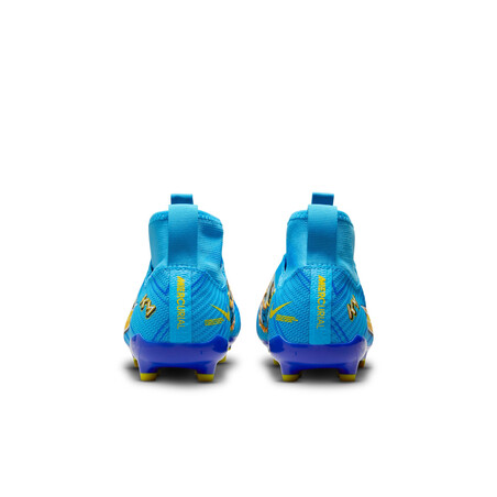 Nike Air Zoom junior Mercurial Superfly 9 Pro Mbappé FG/MG bleu jaune