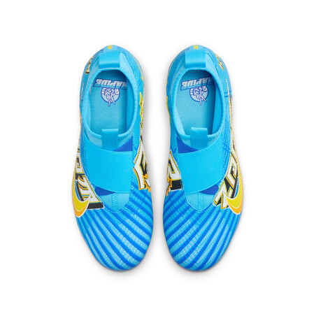Nike Air Zoom junior Mercurial Superfly 9 Pro Mbappé FG/MG bleu jaune