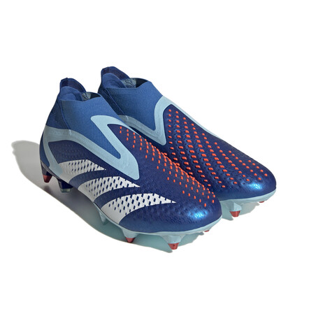 adidas Predator Accuracy+ montante SG bleu blanc