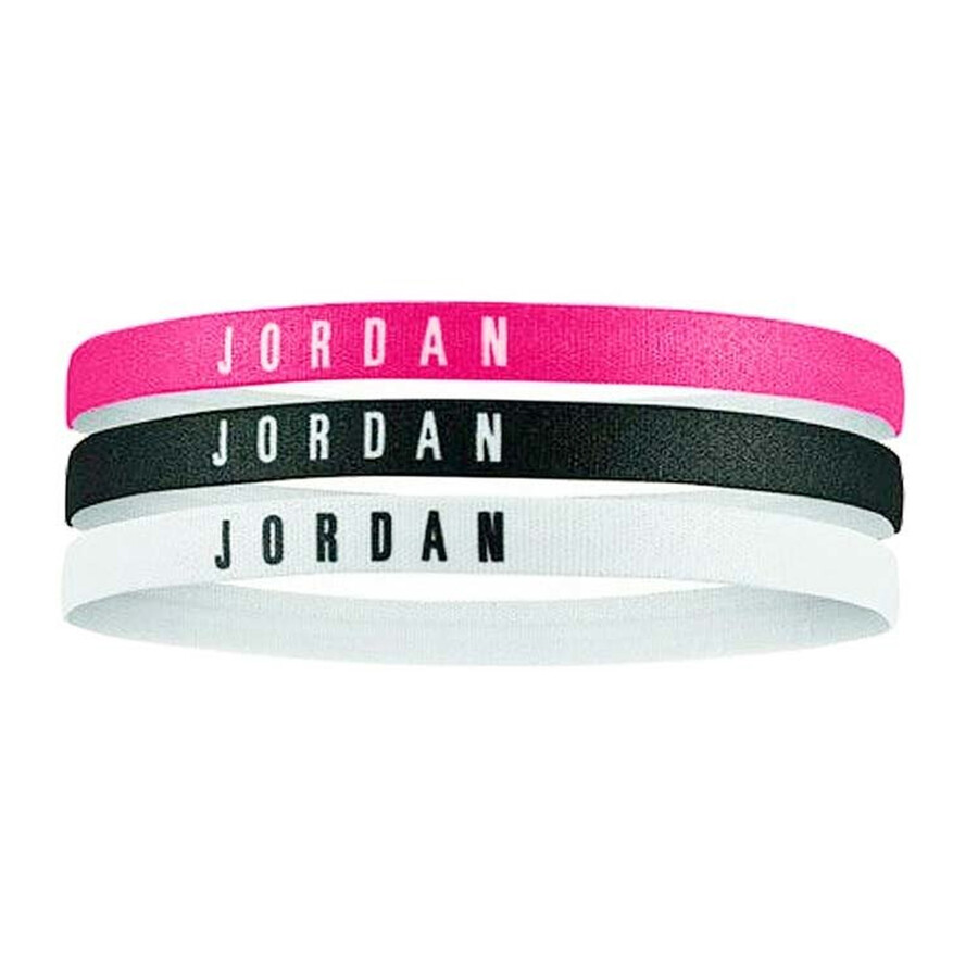 Pack 3 bandeaux Jordan noir blanc rose