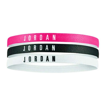 Pack 3 bandeaux Jordan noir blanc rose
