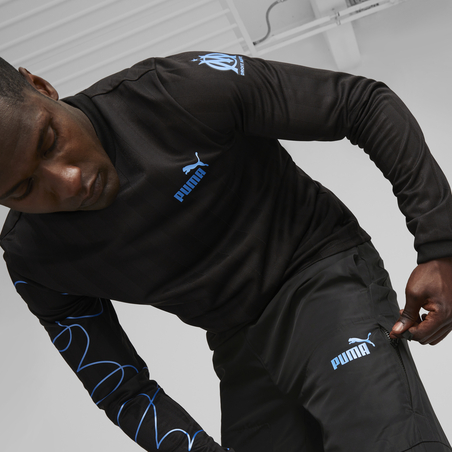 Pantalon survêtement OM FtblStatement woven noir bleu 2023/24