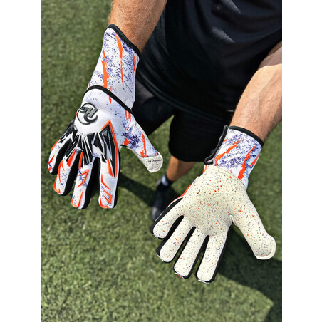 Gants gardien RG Fingersave blanc orange