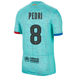 FC Barcelone 3ème Maillot 2025/26 PEDRI 8 + Champions League Badge de Manche