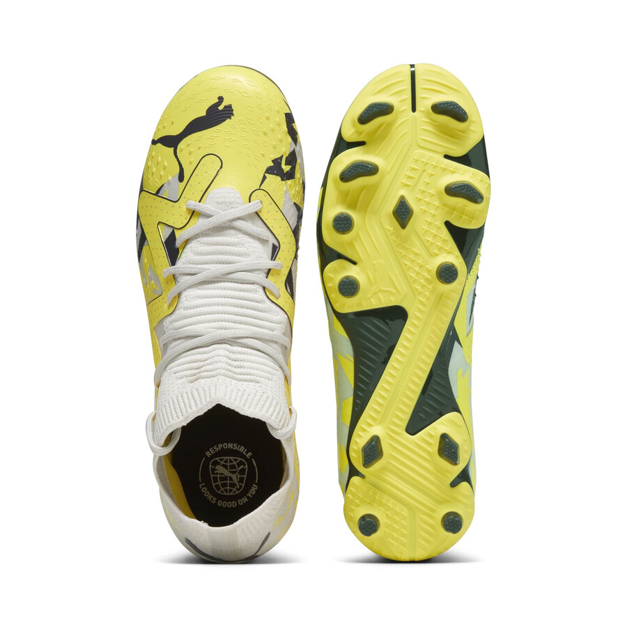 Puma Future Match junior FG AG jaune gris sur Foot