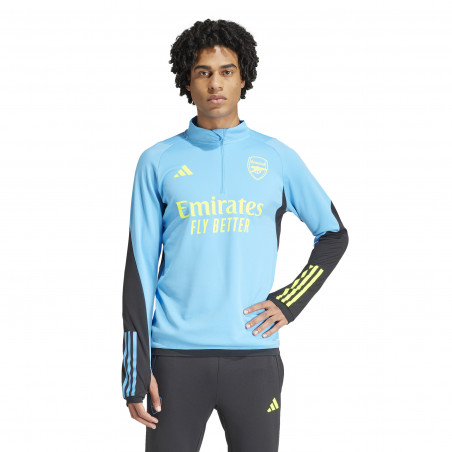 Sweat zippé Arsenal bleu jaune 2023/24