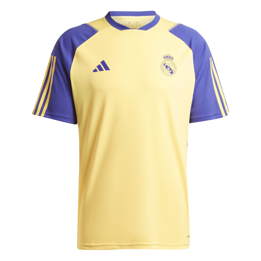 Maillot entrainement Real Madrid jaune violet 2023 24 sur Foot