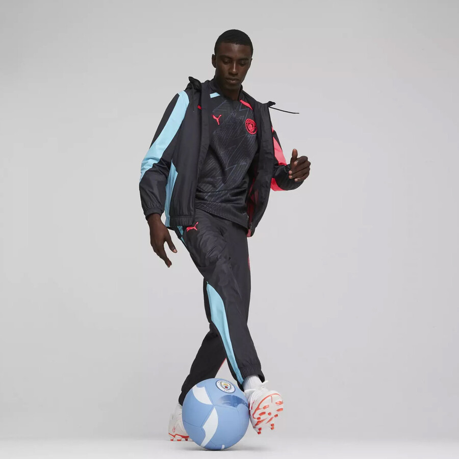 Ensemble survêtement avant match Manchester City Woven noir rouge 2023/24