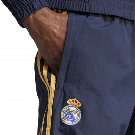 Pantalon survêtement Real Madrid Woven bleu jaune 2023/24