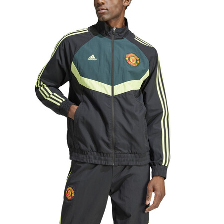 Veste survêtement Manchester United Woven noir jaune 2023/24