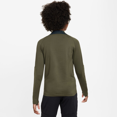 Sweat zippé junior PSG Strike vert 2023/24