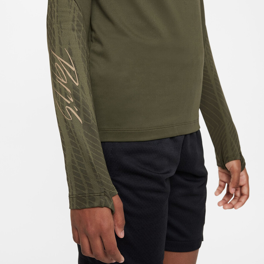 Sweat zippé junior PSG Strike vert 2023/24