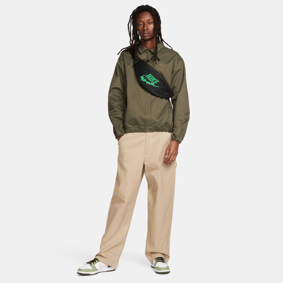 Sacoche banane Nike Heritage noir vert sur Foot