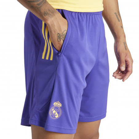 Short entraînement Real Madrid violet jaune 2023/24