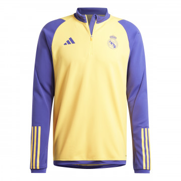 Sweat zippé Real Madrid jaune violet 2023/24