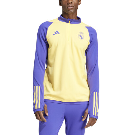 Sweat zippé Real Madrid jaune violet 2023/24