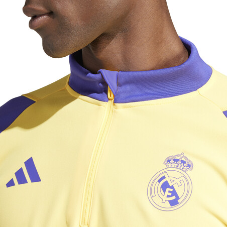 Sweat zippé Real Madrid jaune violet 2023/24