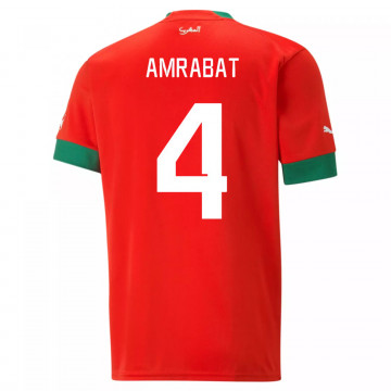Maillot Amrabat Maroc domicile 2022