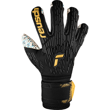 Gants gardien Reusch Attrakt Freegel Fusion Ortho-Tec noir or