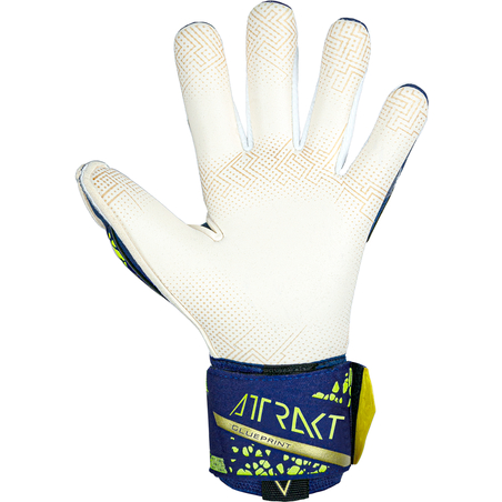 Gants gardien Reusch Attrakt Gold X GluePrint bleu jaune