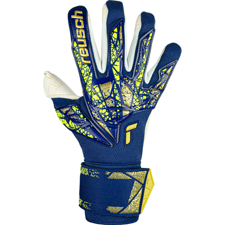 Gants gardien Reusch Attrakt Gold X GluePrint bleu jaune