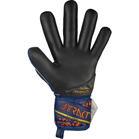 Gants gardien Reusch Attrakt Silver NC bleu orange