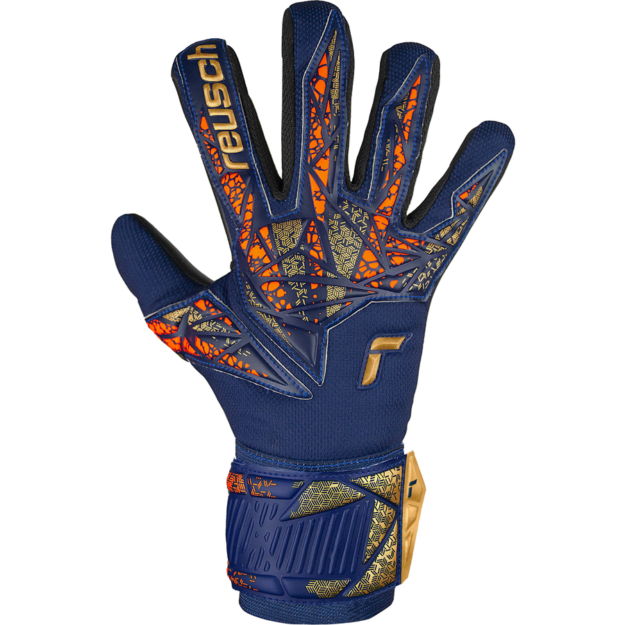 Gants gardien Reusch Attrakt Silver NC bleu orange