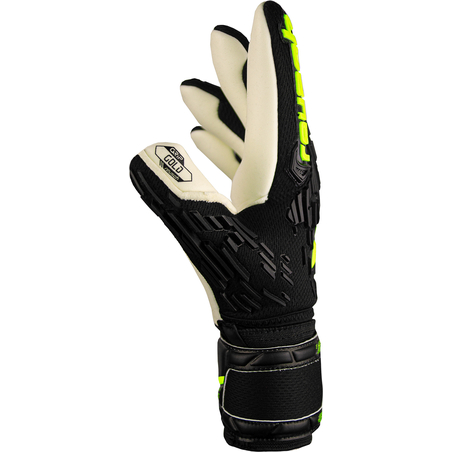 Gants gardien Reusch junior Attrakt Freegel Gold Finger Support noir jaune