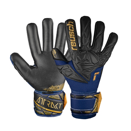 Gants gardien Reusch Attrakt Gold NC noir or