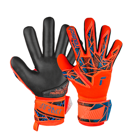 Gants gardien Reusch Attrakt Silver NC orange bleu