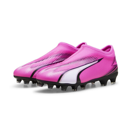 Puma Ultra Match junior LaceLess FG/AG rose noir