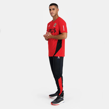 Pantalon survêtement OGC Nice noir rouge 2023/24