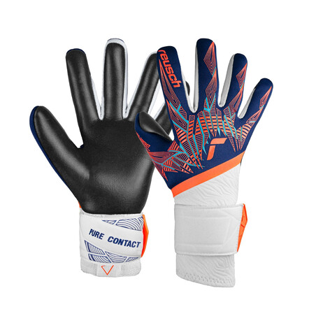 Gants gardien Reusch Pure Contact Gold blanc orange