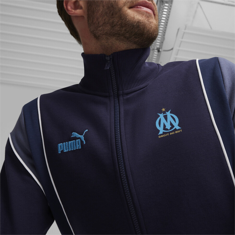 Veste survêtement OM Archive bleu foncé 2023/24
